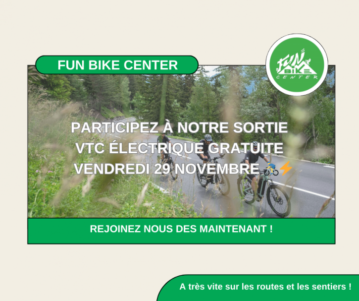 Participez  notre sortie VTC lectrique le vendredi 29 novembre