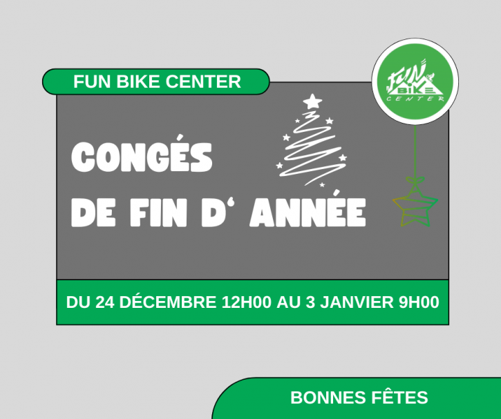 FERMETURE POUR LES FETES DE FIN D ANNEE !