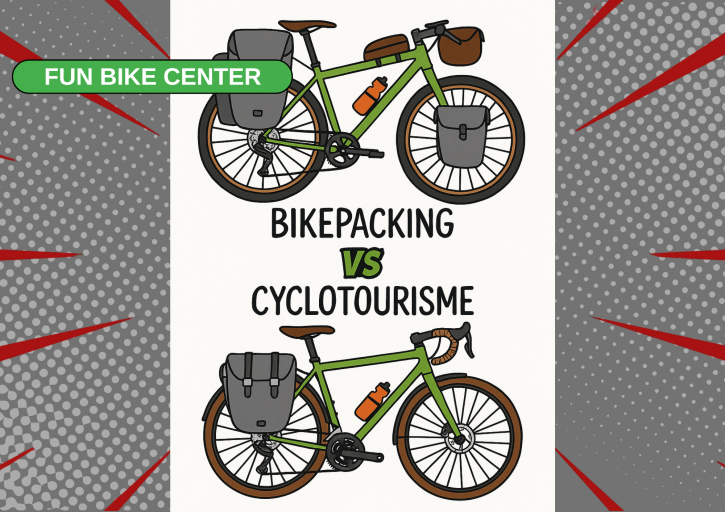 Bikepacking ou Cyclotourisme deux styles de voyage à vélo Bikepacking ou Cyclotourisme deux styles de voyage à vélo