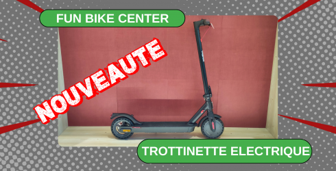 trottinette lectrique pliable avec pneus pleins disponibles chez Fun Bike Center